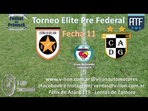 Estrella del Sur vs. Defensores de Glew - Fecha 11 Torneo Elite Pre Federal – Apertura
