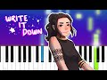 Write It Down Derivakat Piano Tutorial