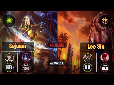Cuzz SEJUANI (Jungle) [Aftershock] VS LEE SIN - Challenger KR Patch 10.6