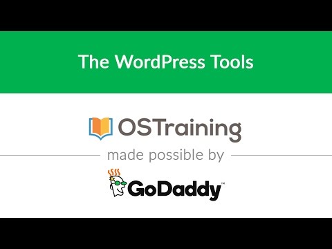 WordPress Beginner Tutorial 29 The WordPress Tools
