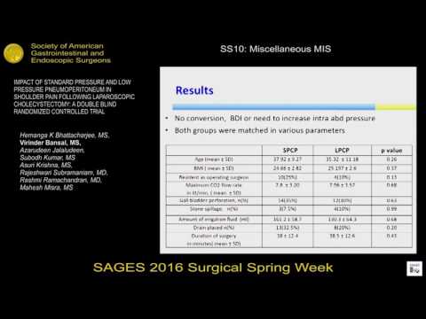 Impact of Standard Pressure & Low Pressure Pneumo-Peritoneum in Shoulder Pain Following Laparoscopic