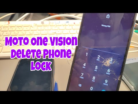 Hard Reset Moto One Vision. Remove pin, pattern, password lock.