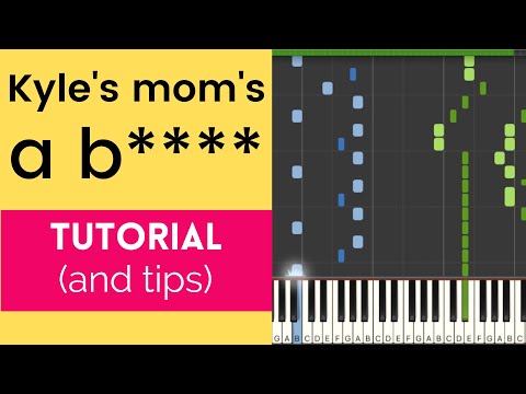 TUTORIAL: Kyle's mom's a big fat bitch piano cover - South Park piano