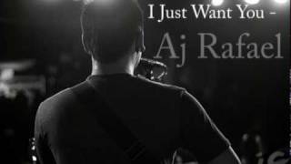 I Just Want You Lyrics - Aj Rafael