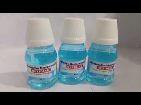 Liquid hexidine mouthwash 80ml, 0.2% w/v