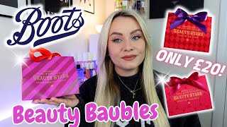 ONLY £20! 🌟 BOOTS BEAUTY BAUBLES 2025 | UNBOXING BOOTS LUXURY BEAUTY TREATS BAUBLE ✨ | MISS BOUX