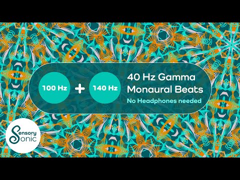 40 Hz Gamma Pure Monaural Beats | No Headphones Needed | Boost Memory, Awareness & Cognition