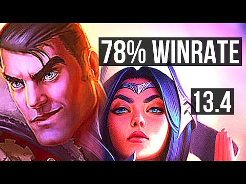 JAYCE vs IRELIA (MID) | 78% winrate, Legendary | KR Challenger | 13.4