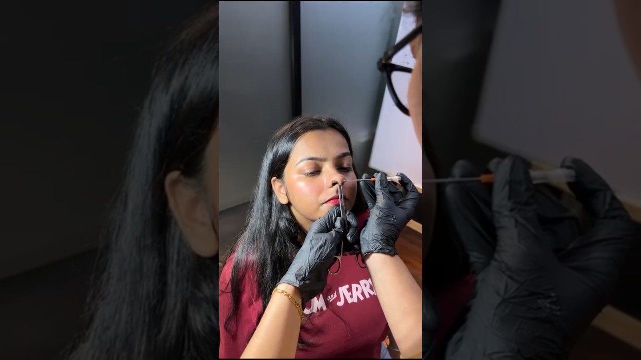 septum Piercing! #youtubeshorts #shorts #viralvideo #trending #nosepiercing