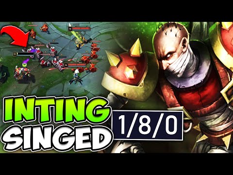 INTING SINGED STRATEGY IS ACTUALLY BROKEN IN SEASON 12 - League of Legends