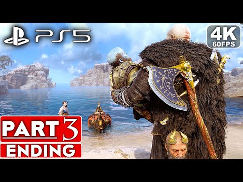 GOD OF WAR RAGNAROK ENDING New Game + Gameplay Walkthrough Part 3 Black Bear Armor [4K 60FPS PS5]