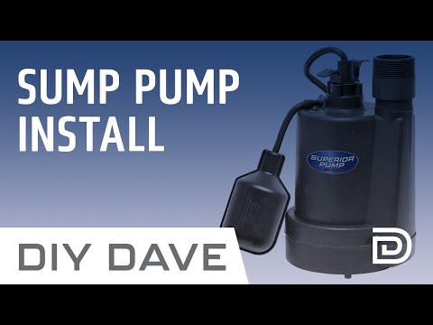 DIY DAVE: Superior Pump Sump Pump Installation (Superior 92250 - 1/4 HP Review)