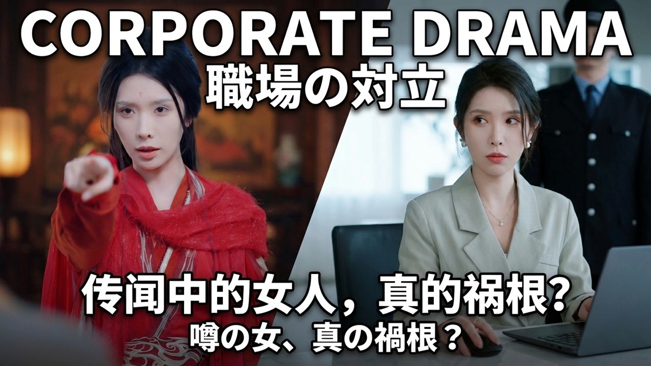 現代の社畜が自分で書いた脚本に転生、3話で消えるモブ女に！彼女はどうやって生き残るのか？ #ショートドラマ #恋愛 #イケメン #chinesedrama #film