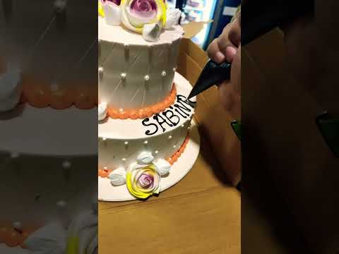 Happy birthday name cake saniya #shorts #ytshorts #yummy #chocolatecake #making #decoration #name