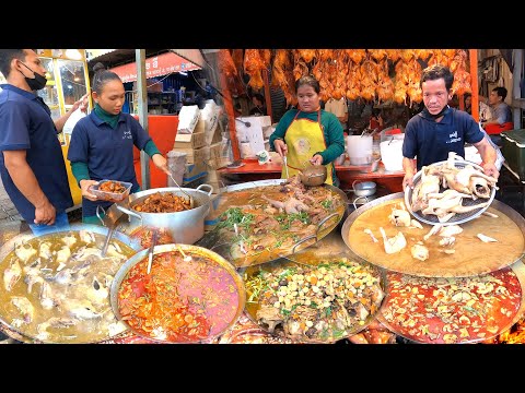 Amazing! Walking Tour in CAMBODIAN Street Food - Walk at Chhouk Meas, Boeung Trabek Plaza, Plympic