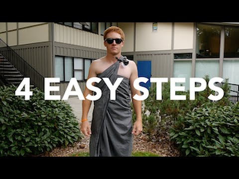 How to Tie a Toga | 4 EASY STEPS