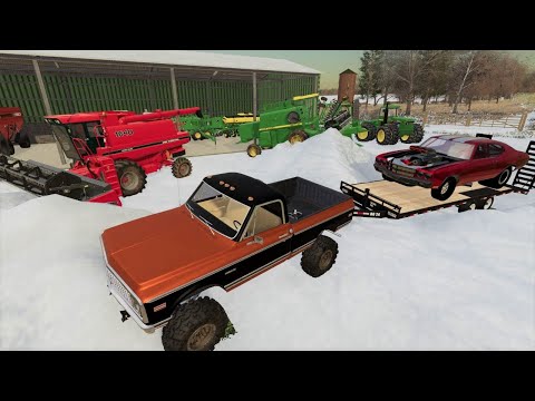 Huge snow storm destroys crops and farm | Back in my day 12 | Farming Simulator 19