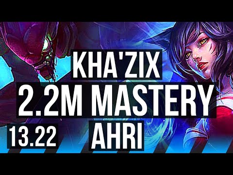KHA vs AHRI (MID) | 10/1/5, 2.2M mastery, Legendary | BR Master | 13.22