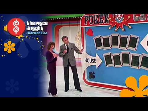 Contestant Tries Her Hand at the POKER GAME to Win Some Wonderful Prizes - The Price Is Right 1982