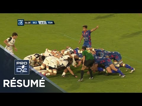 PRO D2 - Résumé Béziers-Vannes: 27-23 - J29 - Saison 2018/2019