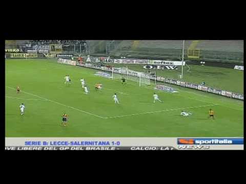 Sintesi Lecce Salernitana 1 0 Corvia 10ª giornata serie B 16-10-2009
