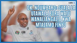 Dk. Ndumbaro: Suala la utawala bora watu wanaliangalia kwa mtazamo finyu.