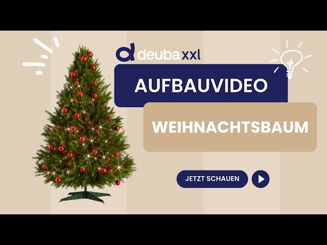 Video teaser for Aufbauanleitung - CASARIA® Künstlicher Weihnachtsbaum 180cm inkl. Schnee