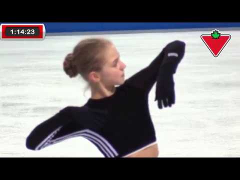 Александра Трусова, тренировка КП 2019 Skate Canada