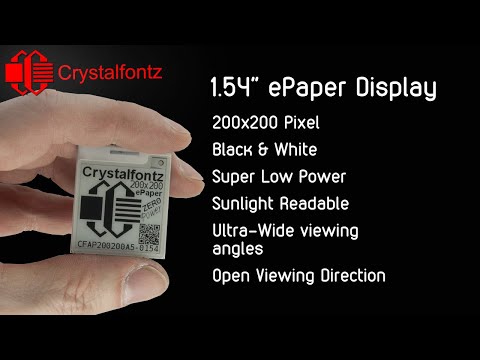 Watch this video to see how this ePaper display looks and operates.