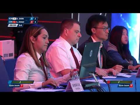 Men  68kg Semifinal | Dong yun SHIN （KOR） VS Shuai ZHAO （CHN）