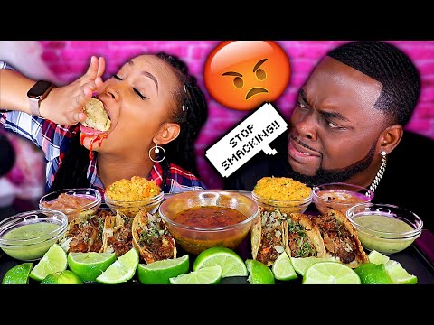 스 마킹 너무 많은 충돌 의 위에 짐승 방법 + 비리 아 타코 멕시코 인 음식 묵방 먹방  퀸 짐승