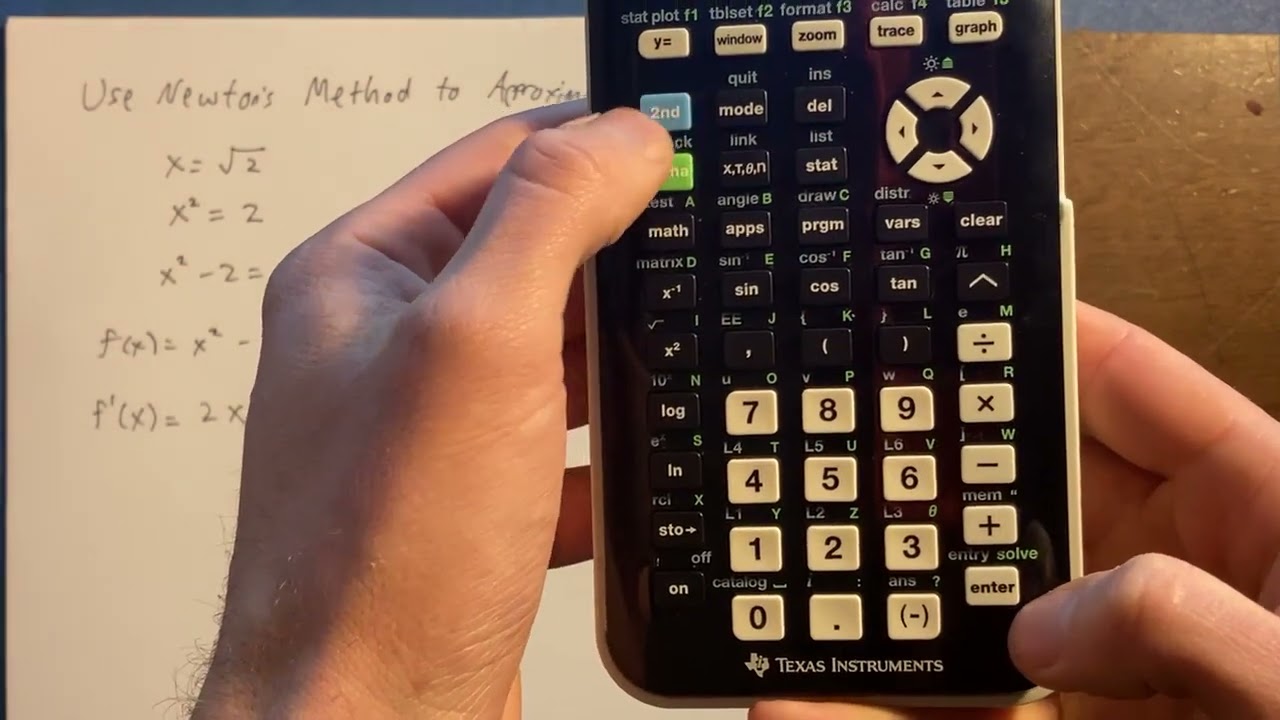 MATH 1400 4 9 Newtons Method on TI