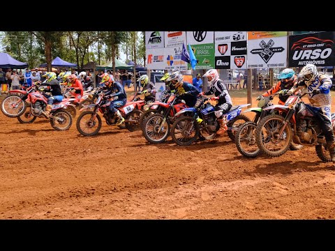 VX 230cc  - Largada Muito Forte e corrida Super Disputada das Motos Nacionais No Velocross Estadual