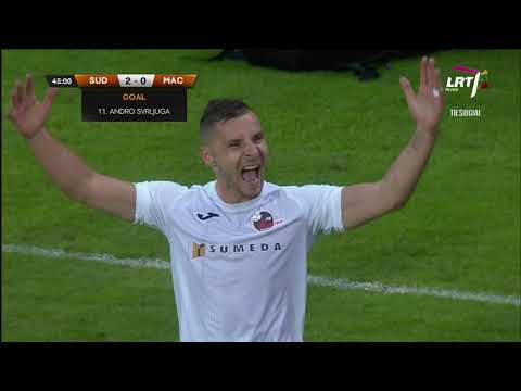 UEFA Europa league. A. Svrljuga goal (Suduva 2:0 Maccabi)