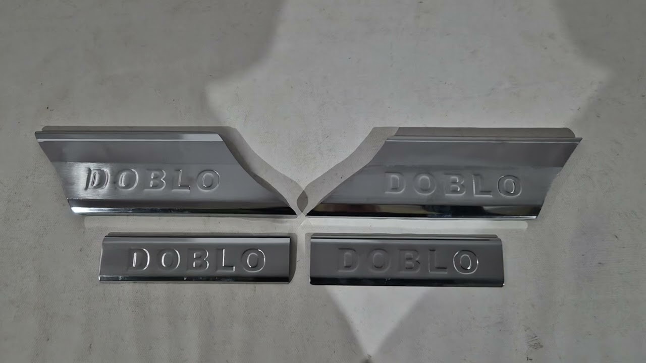Накладки на внутренние пороги нержавеющая сталь (Carmos V2) Video 1