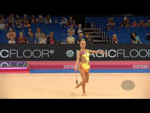 Stephani SHERLOCK (GBR) 2015 Rhythmic Worlds Stuttgart - Qualifications Clubs