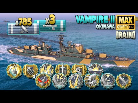 Destroyer Vampire II: It´s [RAIN]ing medal´s, *zoom warning* - World of Warships