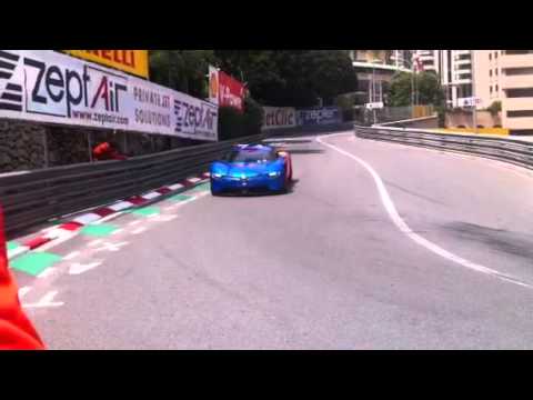 New Renault Alpine A110-50 on Monaco circuit