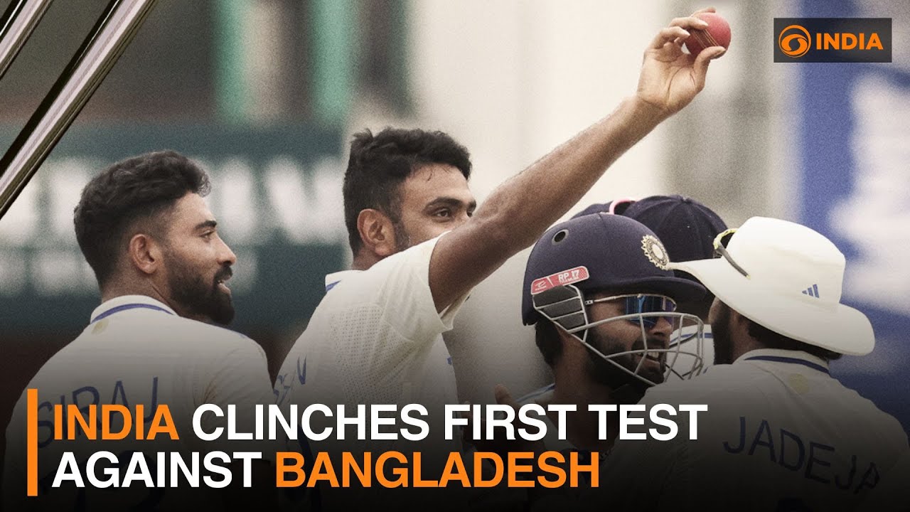 India clinches first test against Bangladesh and more | DD India Live
