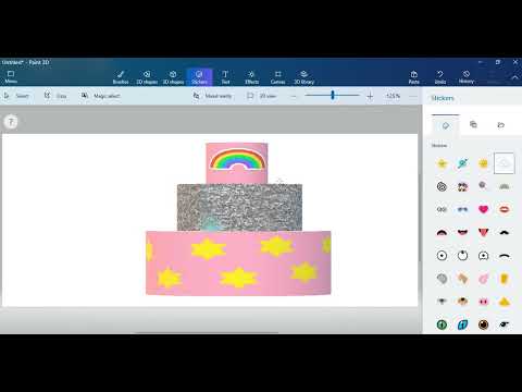 Birthday Cake  Paint 3D