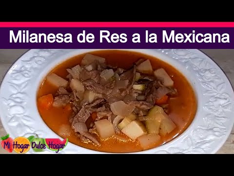 MILANESA DE RES a la MEXICANA 🇲🇽 #mihogardulcehogar