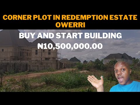 A CORNER PLOT OF LAND IN REDEMPTION ESTATE OWERRI SELLING FOR ₦10.5M($14K). LAND FOR SALE IN OWERRI