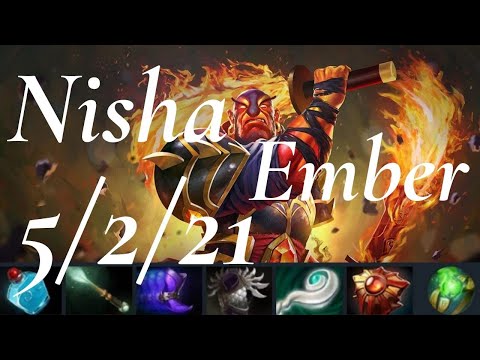 Nisha Ember Spirit vs Templar Assassin - lesson learned. - Secret vs NiP game1 - Omega League