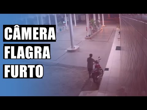 Homem é flagrado furtando moto de posto de combustível, em Conceição(PB)