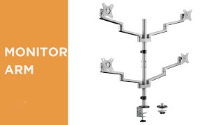 Premium Aluminum Articulating Monitor Arms & Stands LDT72 Series