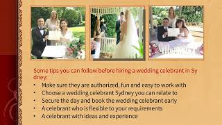 Best tips ever for considering wedding celebrant Sydney before hiring them
