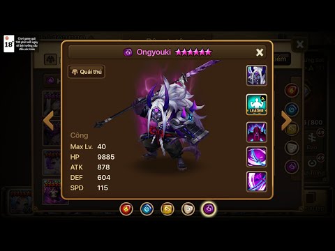 Summoners War: Dark Onimusha ( Ongyuoki) in RTA and a funny video three stars with no rune