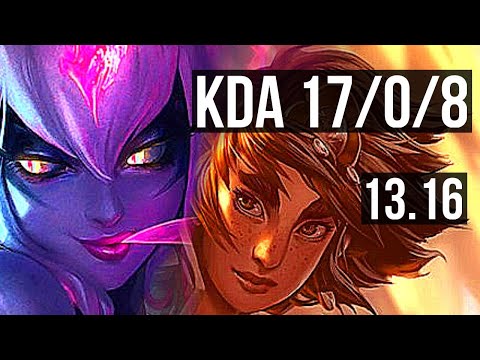 EVELYNN vs TALIYAH (JNG) | 17/0/8, 2.9M mastery, Legendary, 1200+ games | EUW Master | 13.16