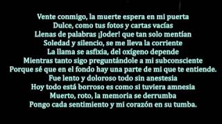 Porta - Hay siempre un sentimiento muerto en un corazón roto 1.5, Letra