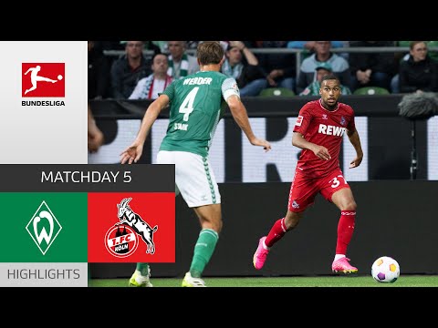 Resumen de Werder Bremen vs Köln Matchday 5